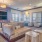 Beautiful gameroom with lounge seating and gaming areas